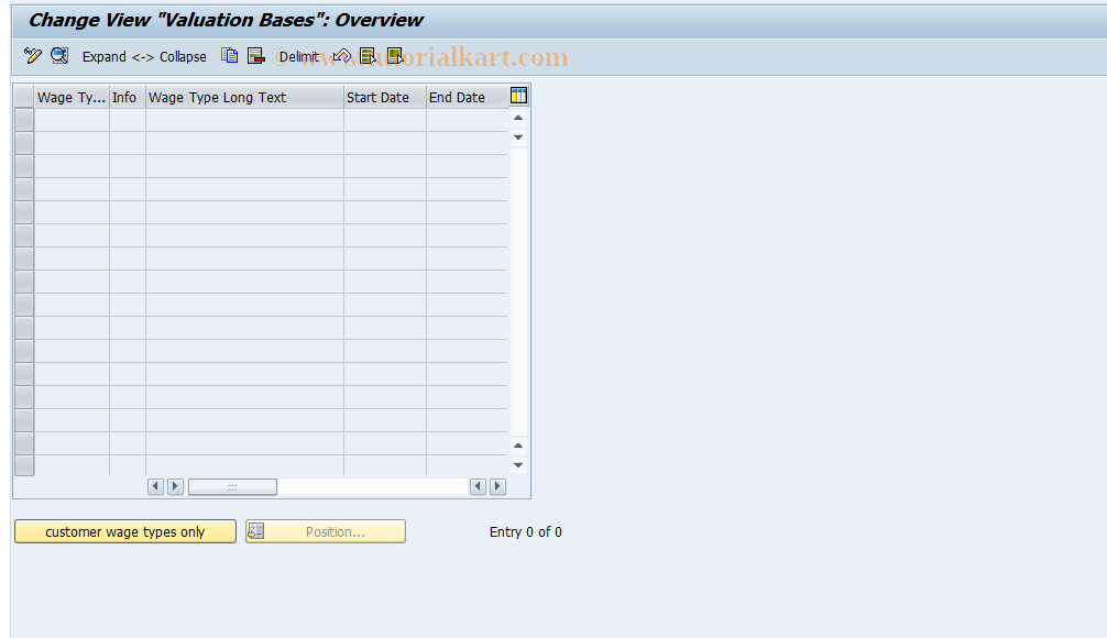 SAP TCode S_AHR_61008164 - IMG-Aktivität: OHAIDBW019