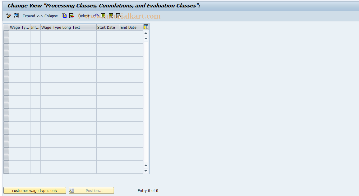 SAP TCode S_AHR_61008170 - IMG-Aktivität: OHAHK_WT040