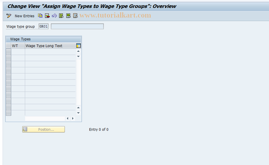 SAP TCode S_AHR_61008177 - IMG-Aktivität: OHAKGR124