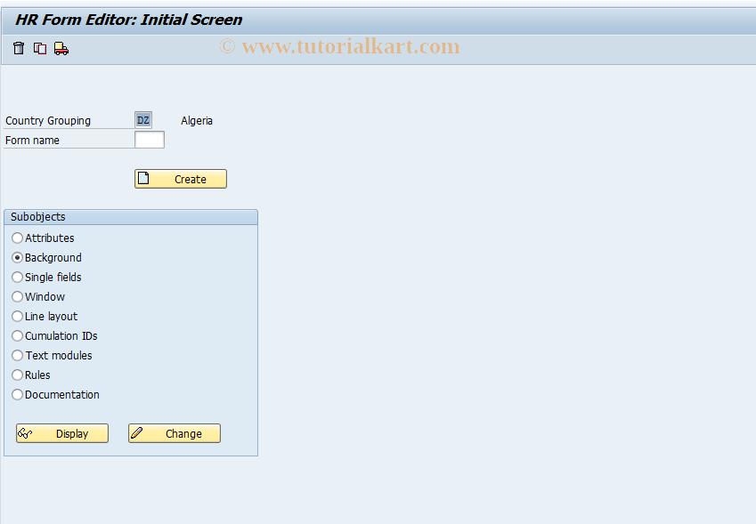 SAP TCode S_AHR_61008193 - IMG Activity: SIMG_OHAF515