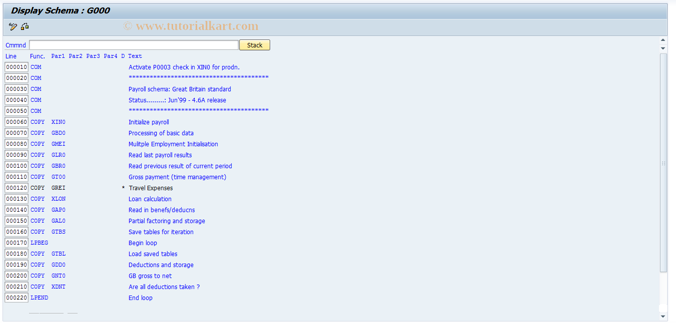 SAP TCode S_AHR_61008208 - IMG-Aktivität: OHAGBL021