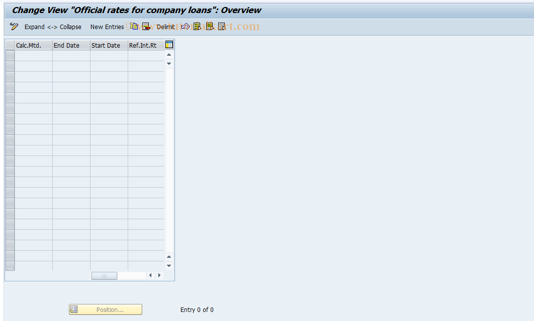 SAP TCode S_AHR_61008223 - IMG-Aktivität: OHAGBL0110