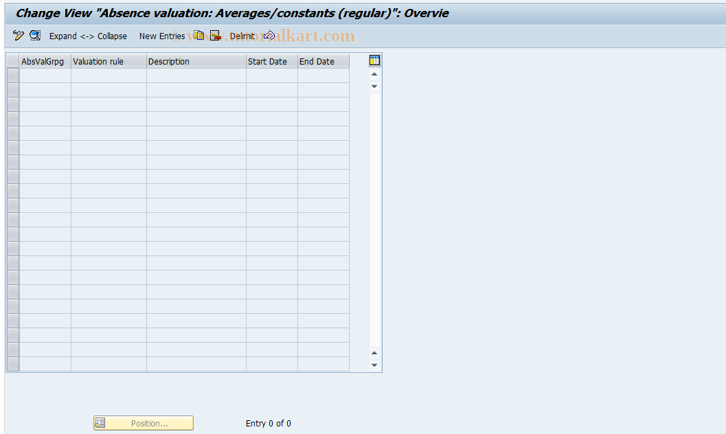 SAP TCode S_AHR_61008224 - IMG-Aktivität: OHAHK_AB012