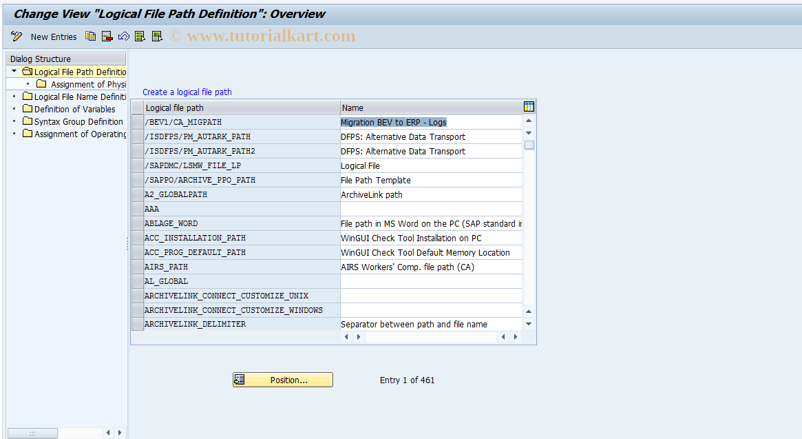 SAP TCode S_AHR_61008244 - IMG-Aktivität: OHACABOND300