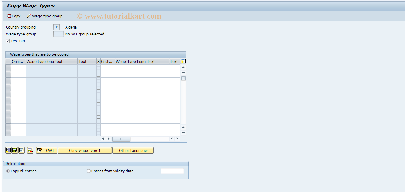 SAP TCode S_AHR_61008249 - IMG-Aktivität: OHACABOND420