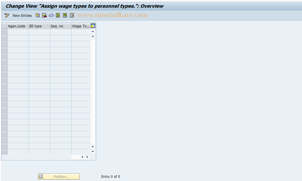 SAP TCode S_AHR_61008255 - IMG Activity: OHAF0094