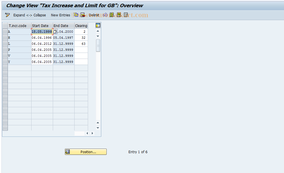 SAP TCode S_AHR_61008270 - IMG-Aktivität: OHAG0447