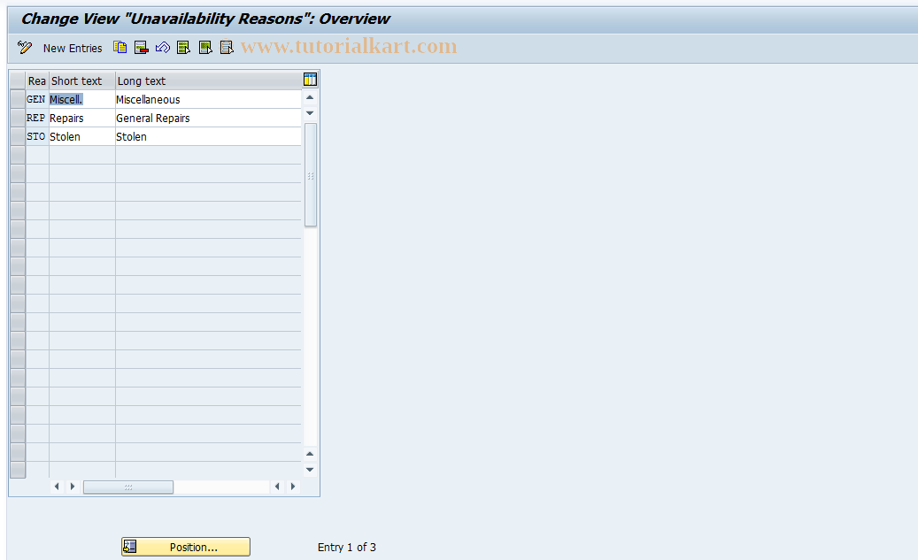 SAP TCode S_AHR_61008282 - IMG-Aktivität: OHAGCC0130