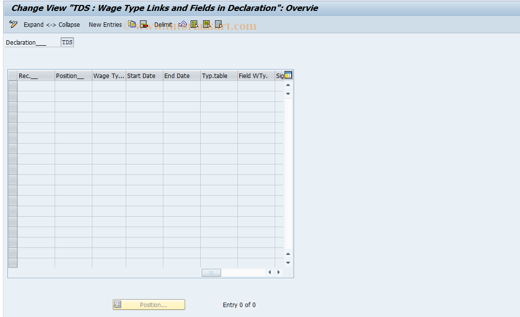 SAP TCode S_AHR_61008290 - IMG Activity: OHAF0031