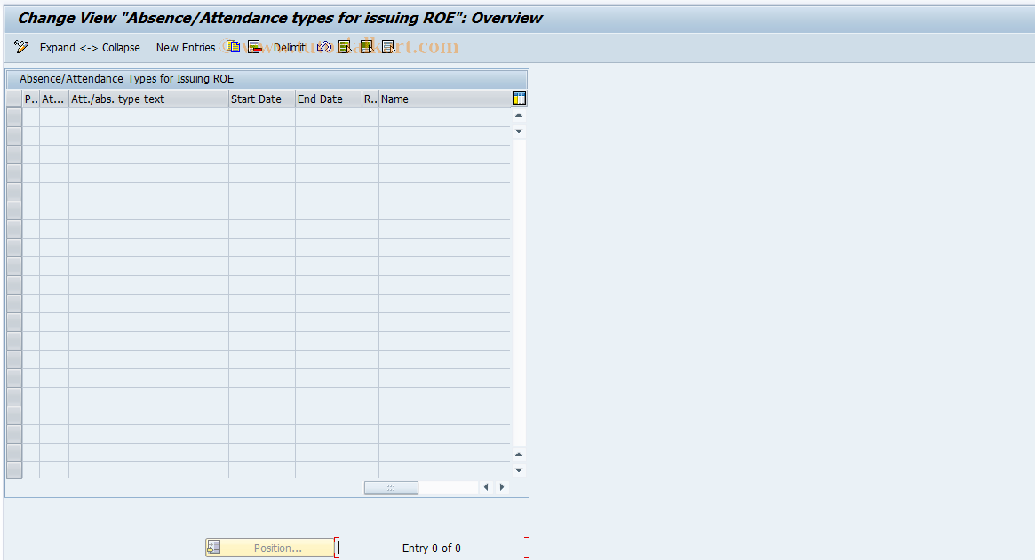 SAP TCode S_AHR_61008307 - IMG-Aktivität: OHAKREP231