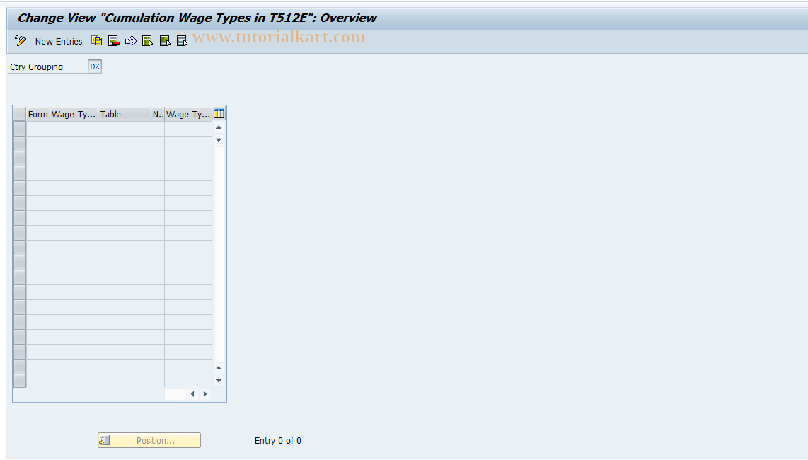 SAP TCode S_AHR_61008312 - IMG-Aktivität: OHAKREP241