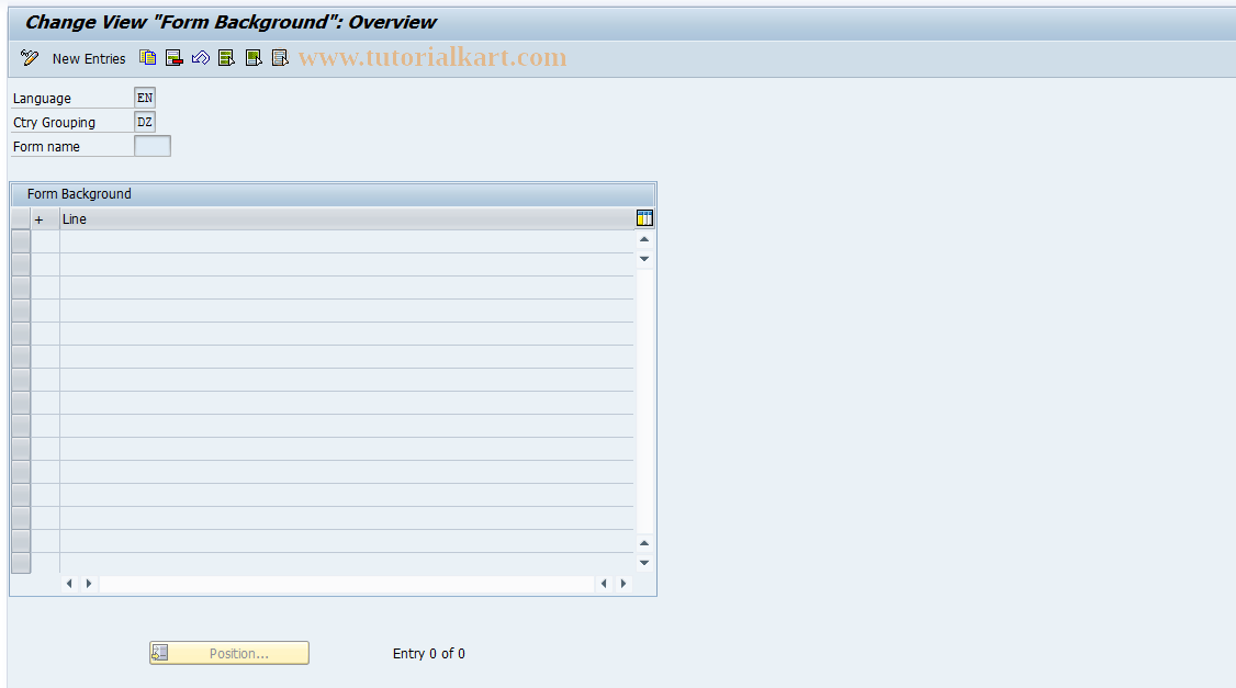 SAP TCode S_AHR_61008314 - IMG-Aktivität: SIMG_OHAG402