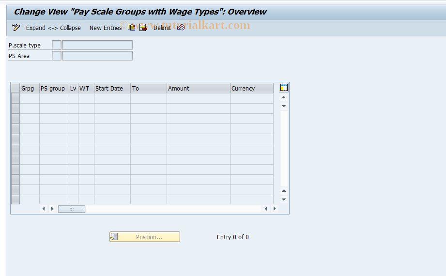 SAP TCode S_AHR_61008323 - IMG-Aktivität: OHAHK_BW005