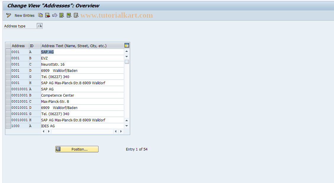 SAP TCode S_AHR_61008330 - IMG-Aktivität: OHAHK_UM010