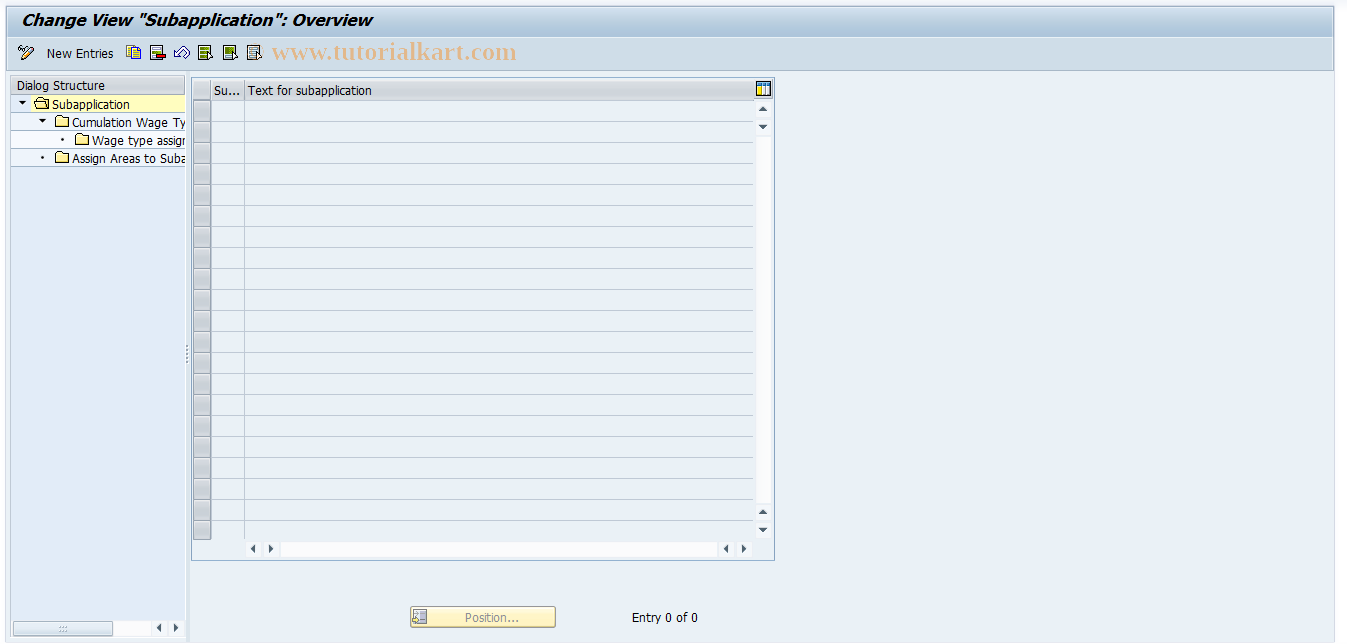 SAP TCode S_AHR_61008349 - IMG-Aktivität: OHACAREPEEA100