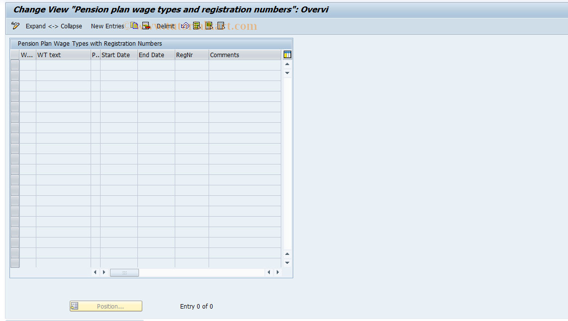 SAP TCode S_AHR_61008364 - IMG-Aktivität: OHAKREP111