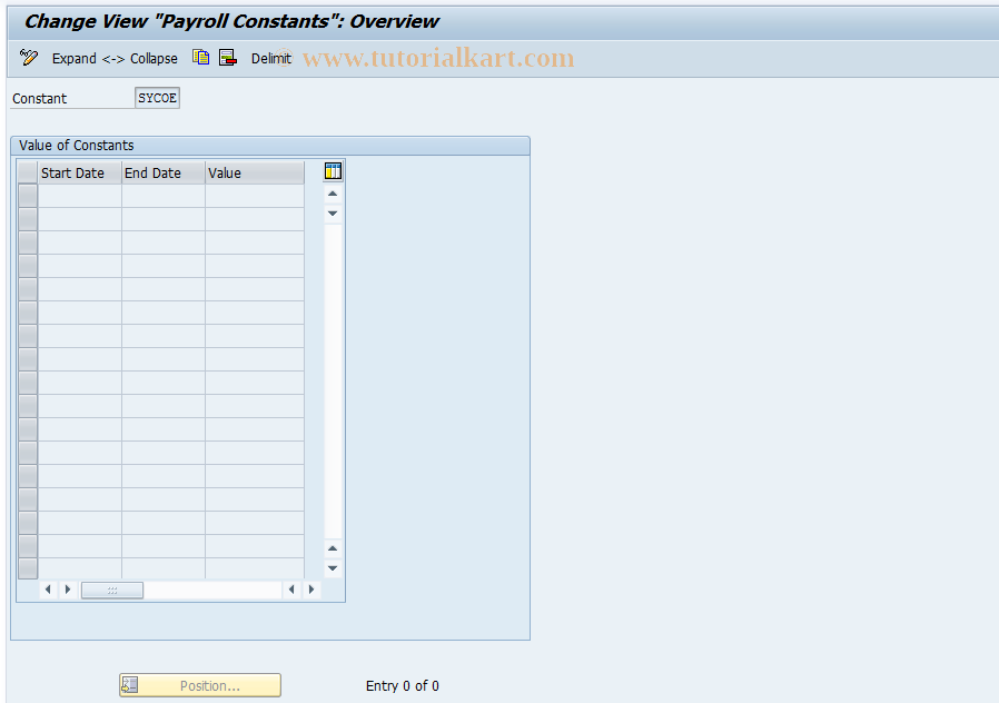 SAP TCode S_AHR_61008369 - IMG activity: OHAJST221