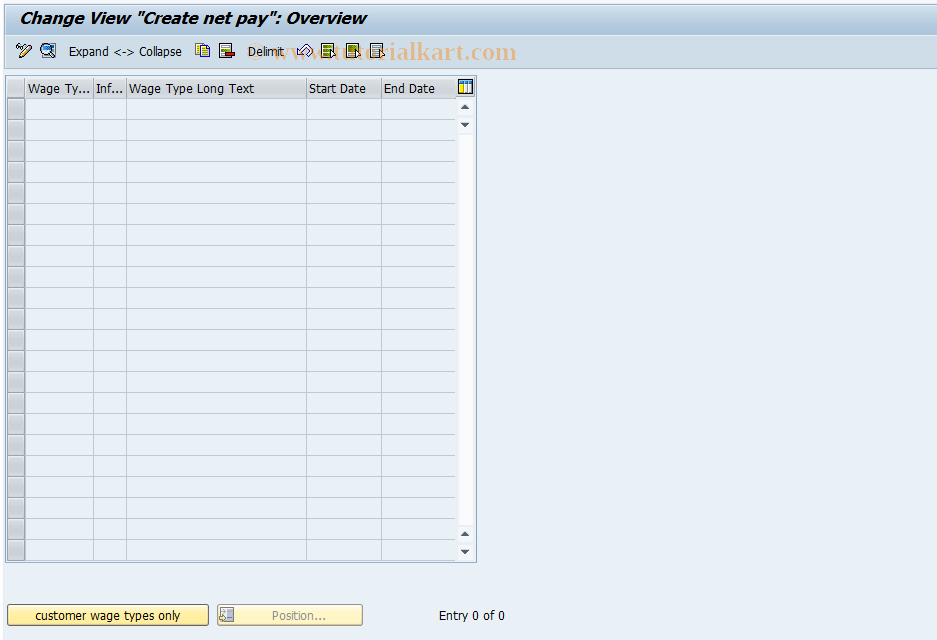 SAP TCode S_AHR_61008382 - IMG Activity: OHAF0144