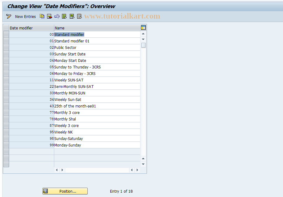 SAP TCode S_AHR_61008388 - IMG-Aktivität: OHAHK_UM014