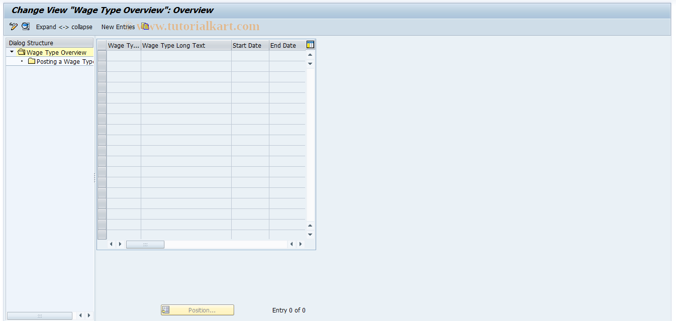 SAP TCode S_AHR_61008391 - IMG-Aktivität: OHAKRI031