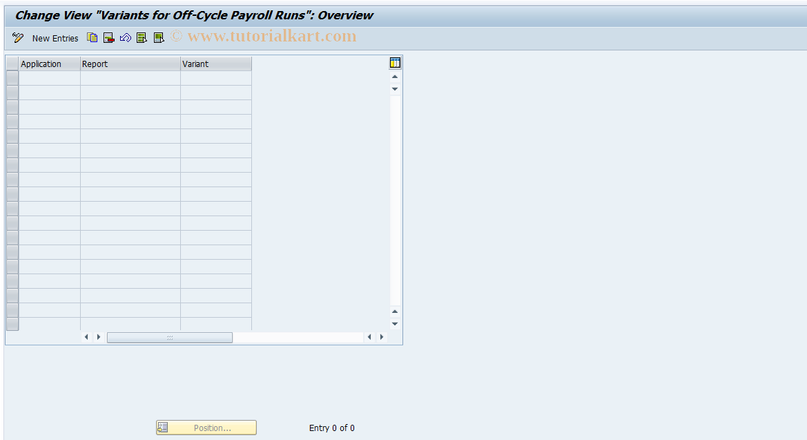 SAP TCode S_AHR_61008405 - IMG-Aktivität: OHAGAHP110