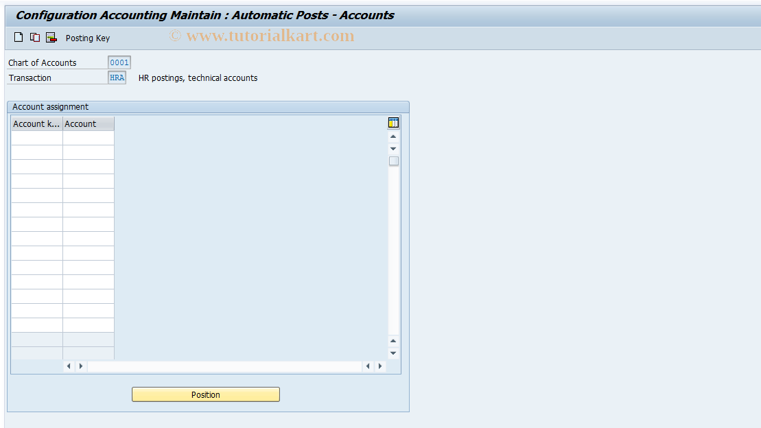 SAP TCode S_AHR_61008408 - IMG-Aktivität: OHAKRI056