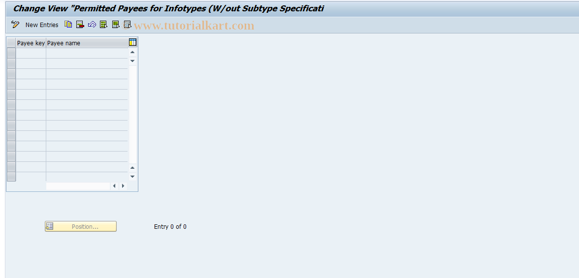 SAP TCode S_AHR_61008417 - IMG-Aktivität: OHAG0137