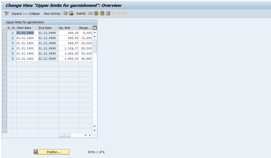 SAP TCode S_AHR_61008420 - IMG Activity: OHAF0504