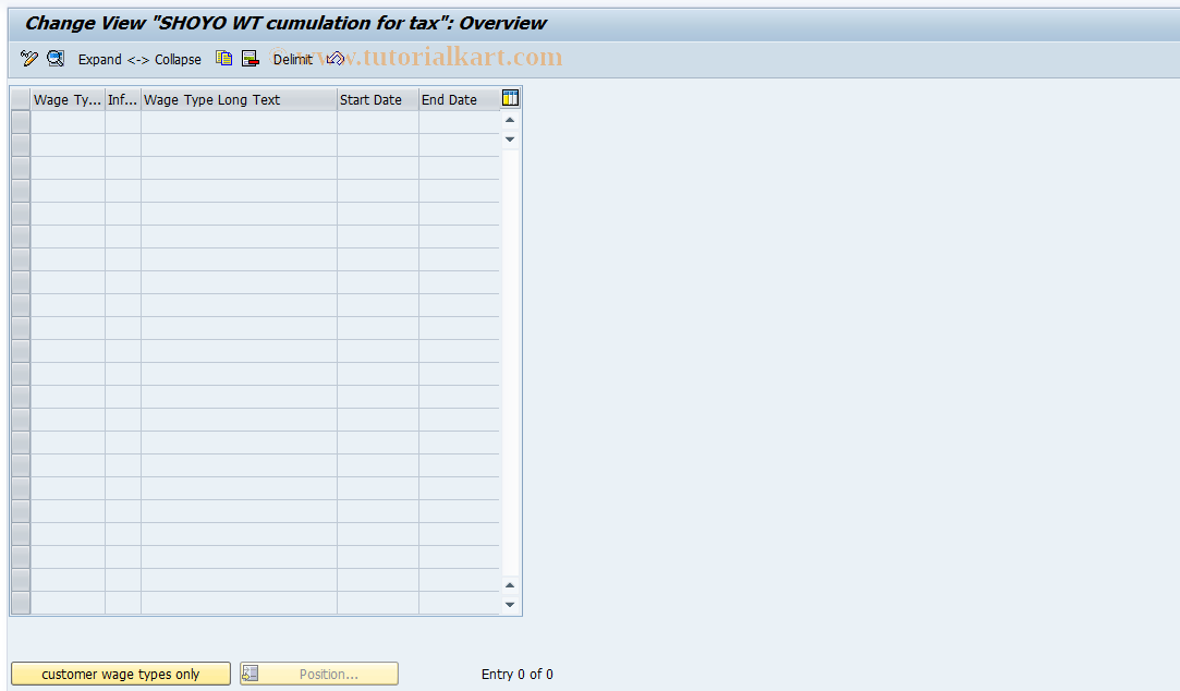 SAP TCode S_AHR_61008428 - IMG Activity: OHAJST120