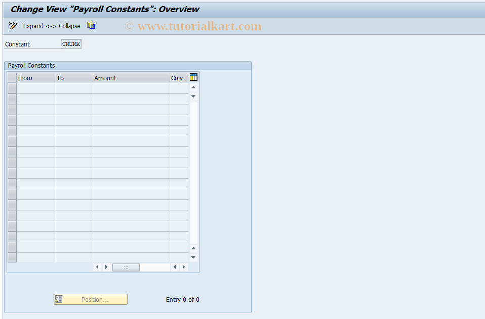 SAP TCode S_AHR_61008448 - IMG Activity: OHAJST211