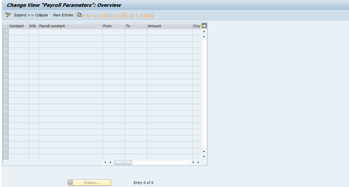 SAP TCode S_AHR_61008449 - IMG-Aktivität: OHAG0138