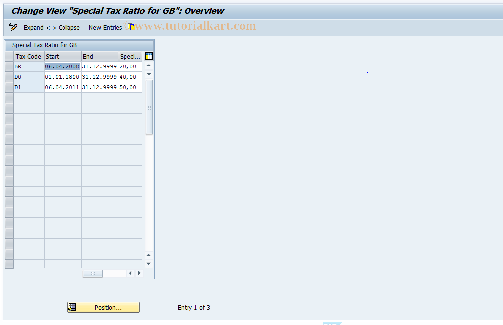 SAP TCode S_AHR_61008469 - IMG-Aktivität: OHAG0112