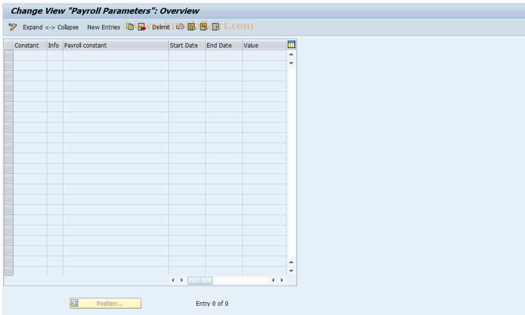 SAP TCode S_AHR_61008476 - IMG Activity: OHAF0080