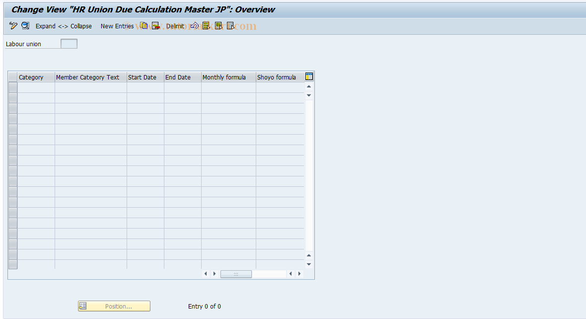 SAP TCode S_AHR_61008483 - IMG Activity: OHAJUN002