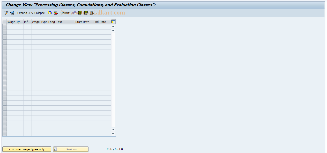 SAP TCode S_AHR_61008493 - IMG Activity: OHAJYE015