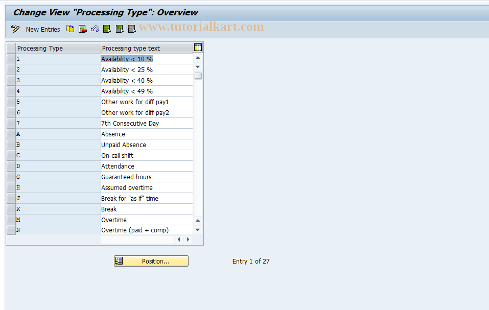 SAP TCode S_AHR_61008521 - IMG-Aktivität: OHAHK_TI130