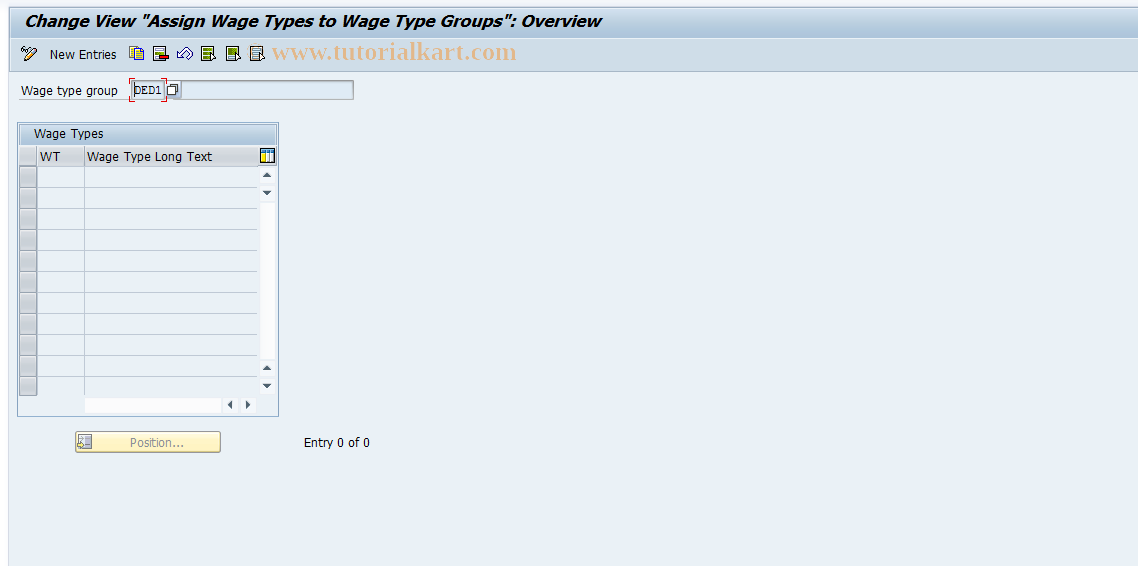 SAP TCode S_AHR_61008536 - IMG-Aktivität: OHAGDE1048