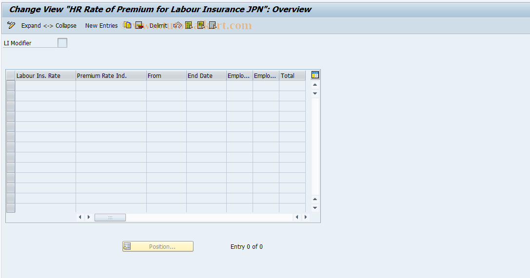 SAP TCode S_AHR_61008537 - IMG Activity: OHAJSI040