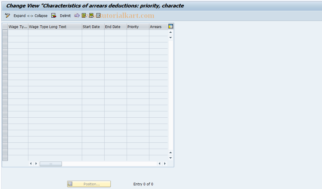 SAP TCode S_AHR_61008540 - IMG-Aktivität: OHAGDE1041