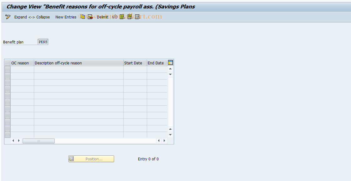 SAP TCode S_AHR_61008545 - IMG Activity: OHAJBN3300