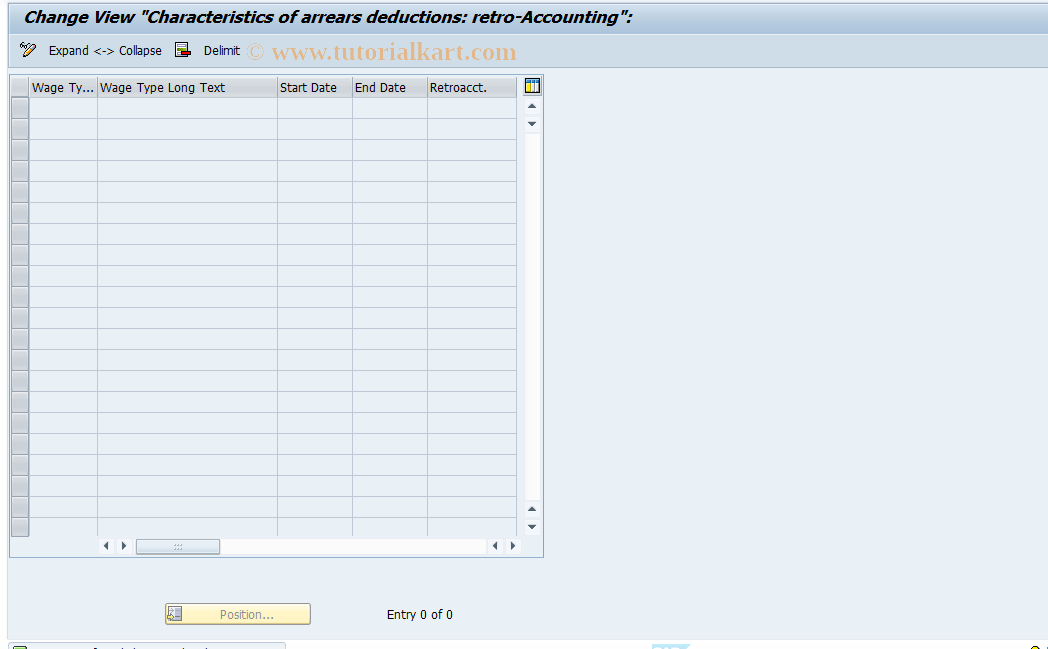 SAP TCode S_AHR_61008547 - IMG-Aktivität: OHAGDE1044