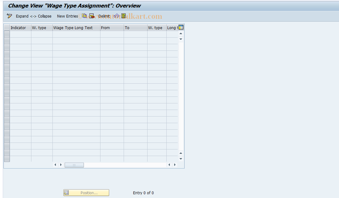 SAP TCode S_AHR_61008553 - IMG-Aktivität: OHAGDE1043