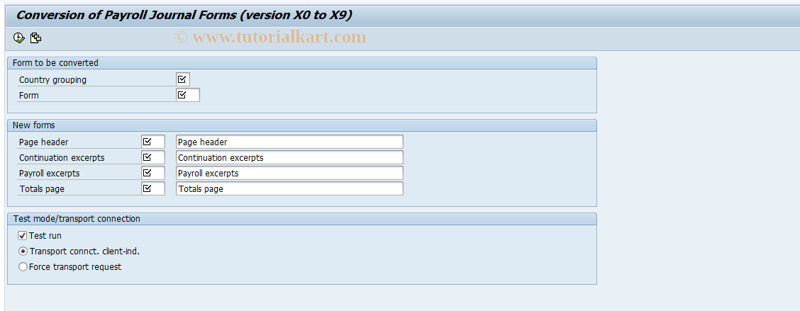 SAP TCode S_AHR_61008576 - IMG-Aktivität: OHAG601