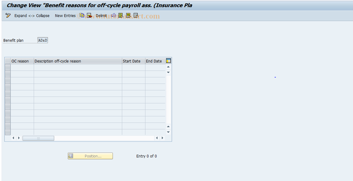 SAP TCode S_AHR_61008581 - IMG Activity: OHAJBN2300