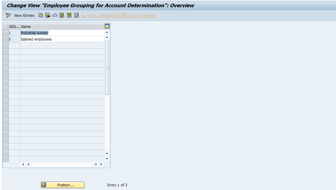 SAP TCode S_AHR_61008589 - IMG-Aktivität: OHAGRI015