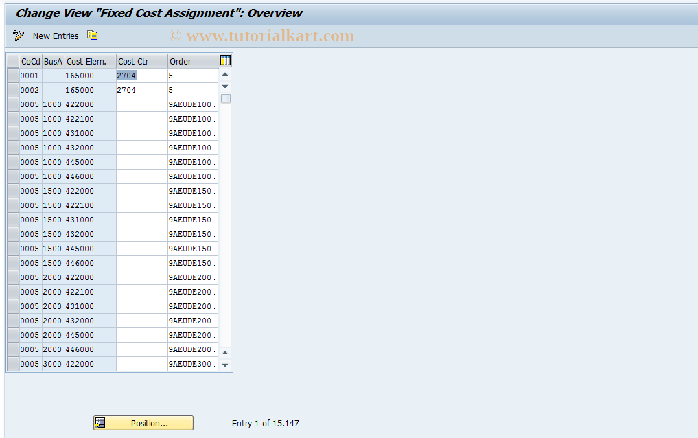 SAP TCode S_AHR_61008593 - IMG-Aktivität: OHAHK_RI061