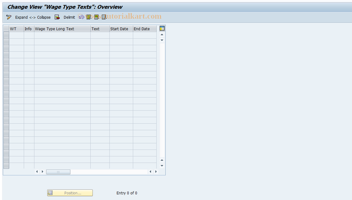 SAP TCode S_AHR_61008599 - IMG Activity: OHAJBN3131