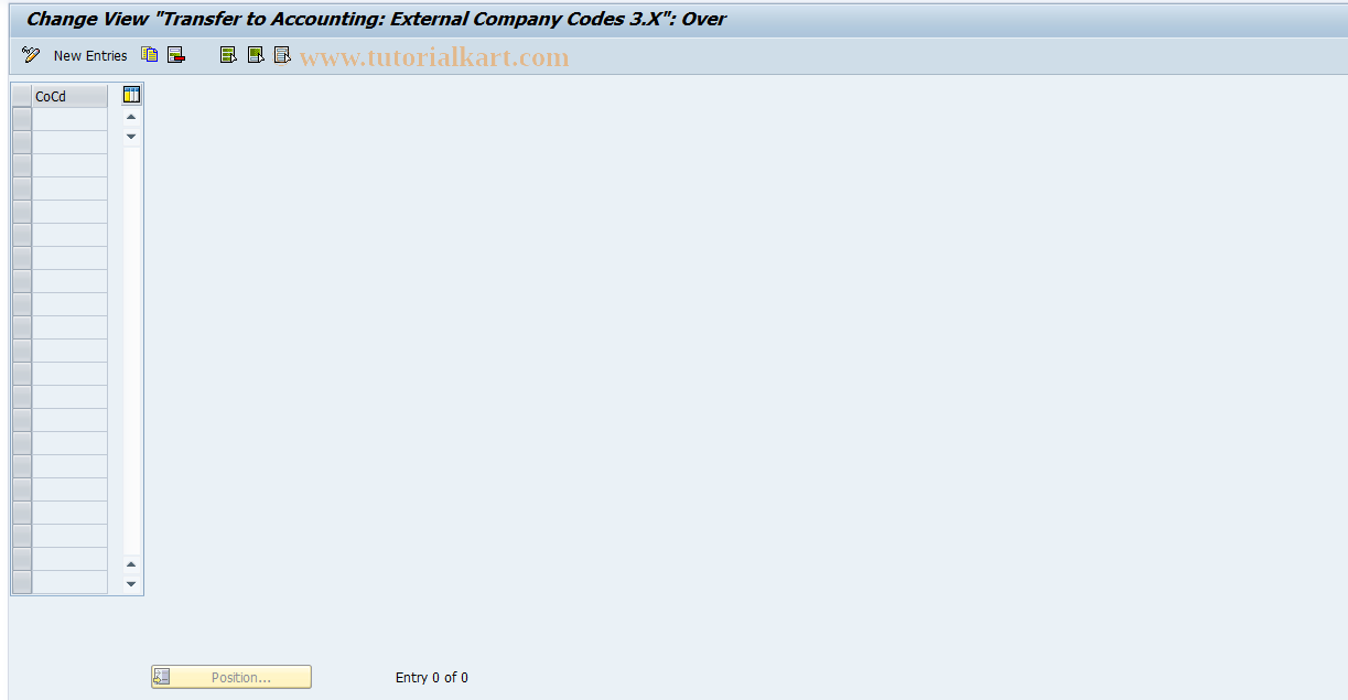 SAP TCode S_AHR_61008614 - IMG-Aktivität: OHAKRI090