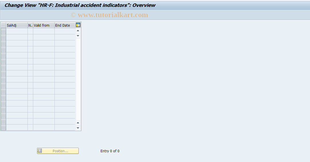 SAP TCode S_AHR_61008616 - IMG Activity: OHAF0026