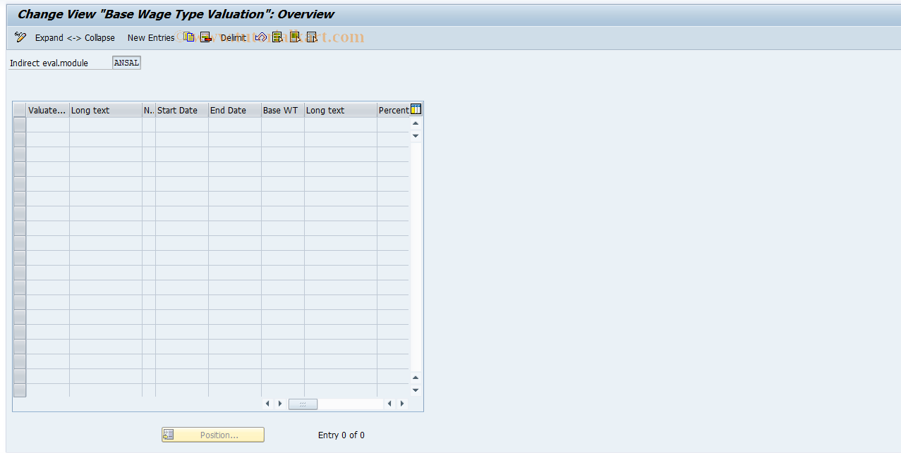 SAP TCode S_AHR_61008628 - IMG Activity: OHAJBN0010